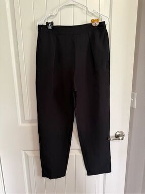 SHEIN Black High Waist Tailored Pants